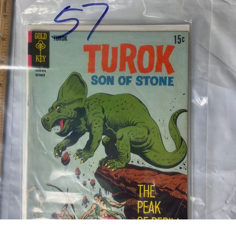 Turok Son of Stone Comic Book 15c‎ October Gold Key 10030-810